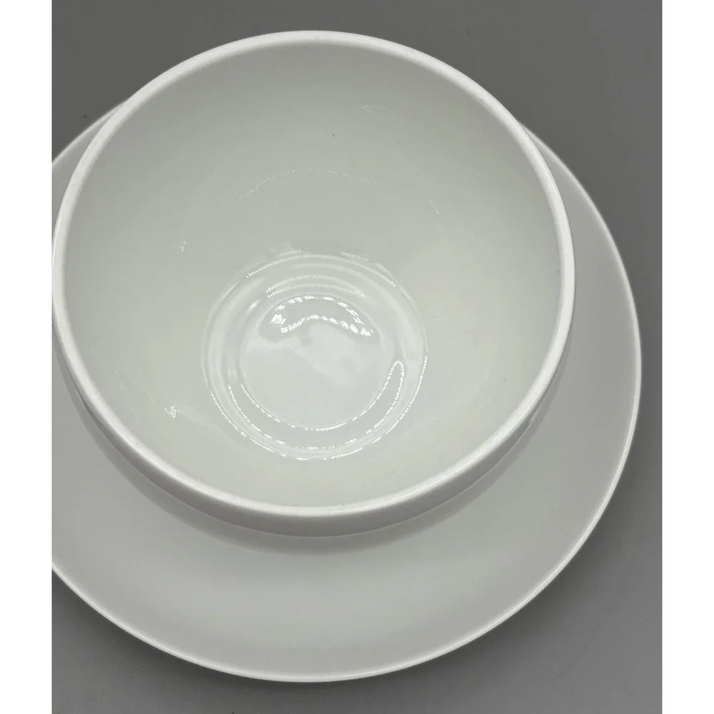 Vintage Rosenthal‎ White Porcelain Lidded Bowl & Plate Made in Germany 6